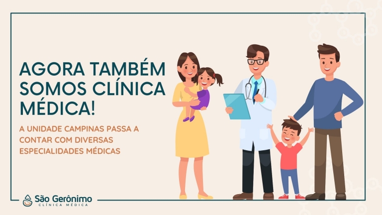 Agora somos Clínica Médica! Marque sua consulta de forma simples e rápida.